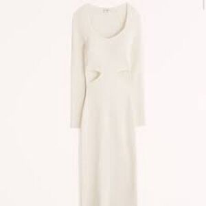 A&F Ribbed Cutout Sweater Dress XXS Petite NWT